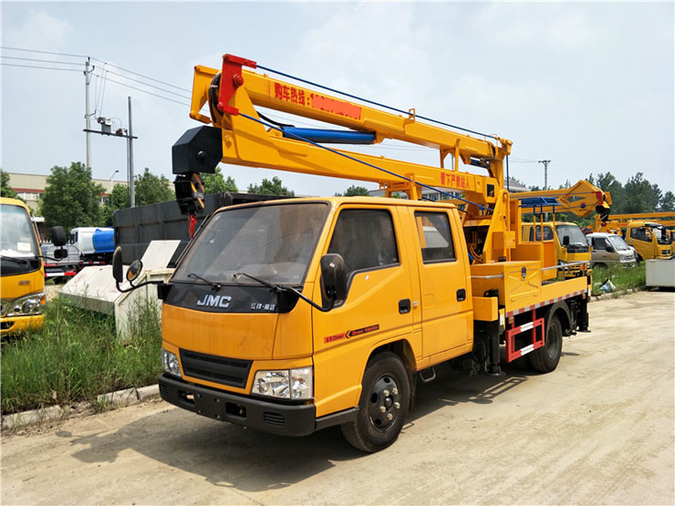 國(guó)五排放的江鈴雙排12米高空作業(yè)車(chē)