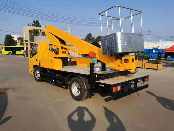 國(guó)六江鈴藍(lán)牌21米伸縮臂高空作業(yè)車