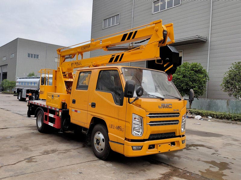 國(guó)六藍(lán)牌江鈴雙排13米高空作業(yè)車