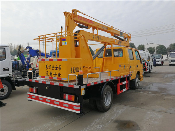 國六江鈴13米高空作業(yè)車小藍(lán)牌高空作業(yè)車