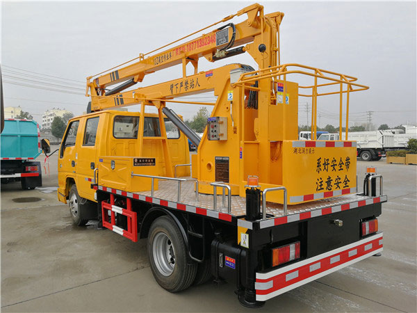國六江鈴13米高空作業(yè)車小藍(lán)牌高空作業(yè)車