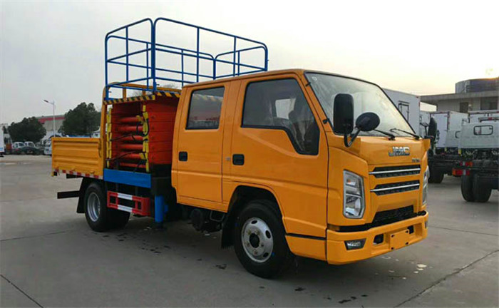 國六藍(lán)牌江鈴6-10米高空作業(yè)車