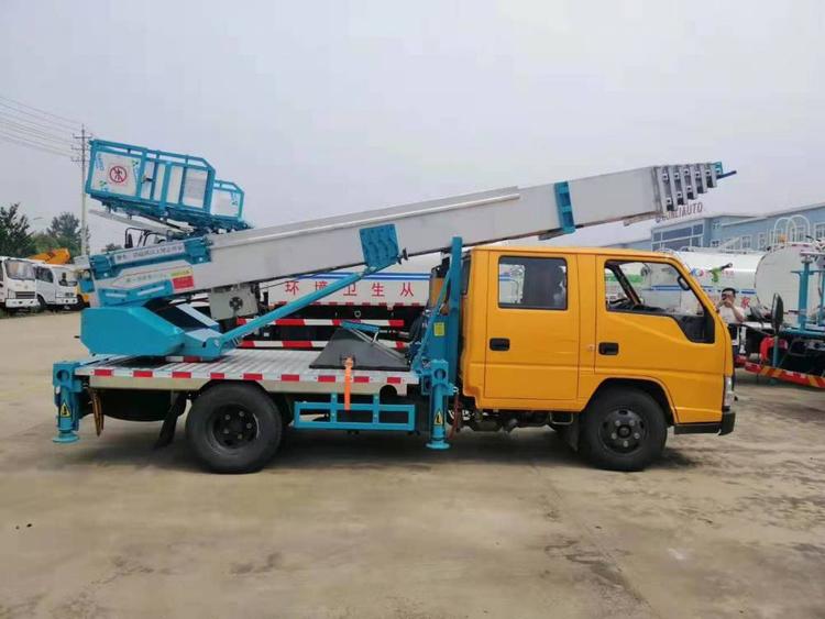 32米藍牌云梯車江鈴雙排座云梯車-搬家作業(yè)車廠家直銷