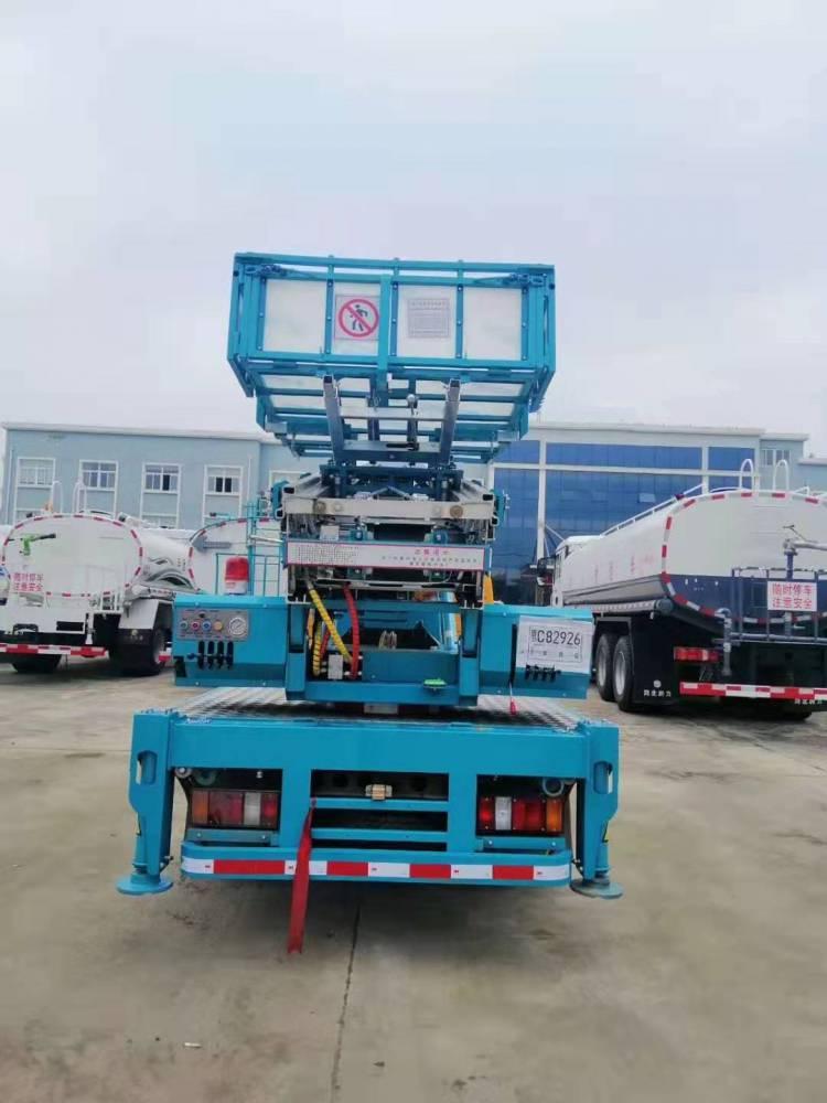 32米藍牌云梯車江鈴雙排座云梯車-搬家作業(yè)車廠家直銷