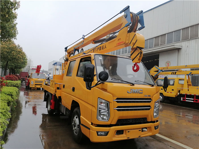 國六藍(lán)牌江鈴17.5米直臂高空作業(yè)車