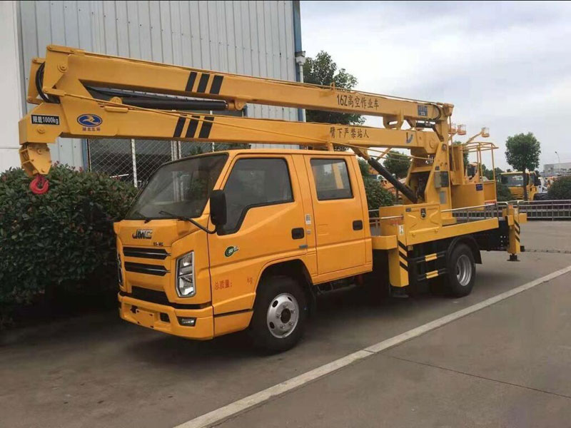 發(fā)往貴州的江鈴16米高空作業(yè)車(chē)出廠了