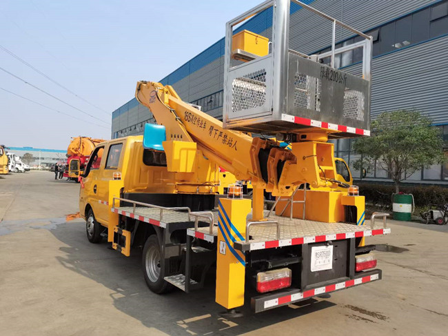 國(guó)六東風(fēng)途逸雙排16米直臂高空作業(yè)車(chē)