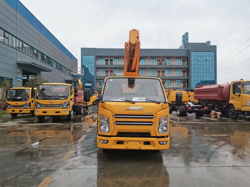 國(guó)六江鈴藍(lán)牌23米高空作業(yè)車