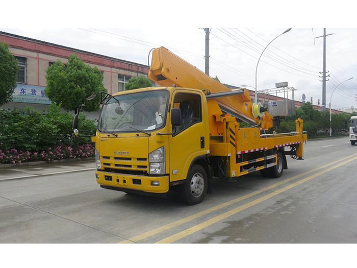 24米折臂高空作業(yè)車-路燈維修-橋梁維護(hù)-廣告安裝專用車