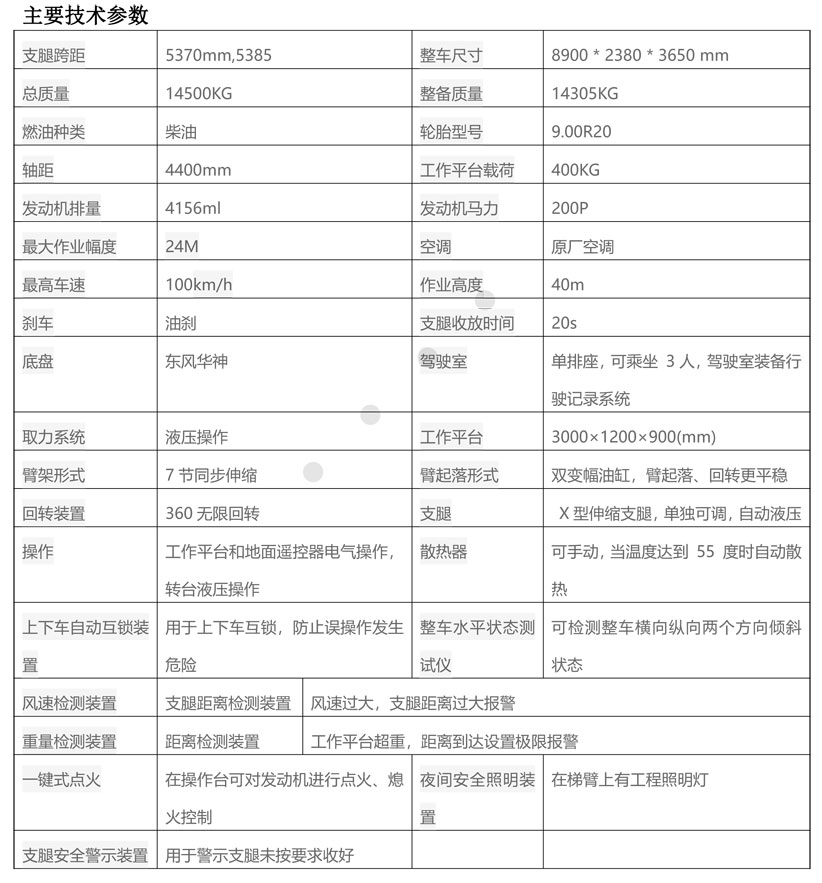 東風(fēng)40米高空作業(yè)車