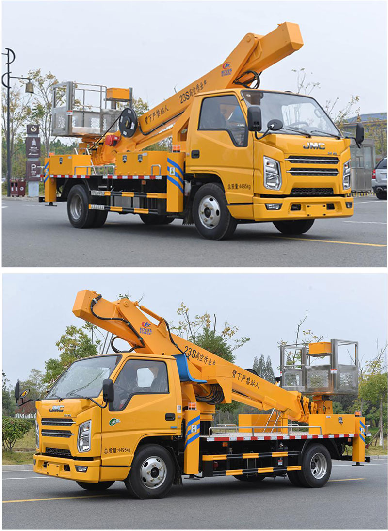 國六江鈴23m藍(lán)牌高空作業(yè)車