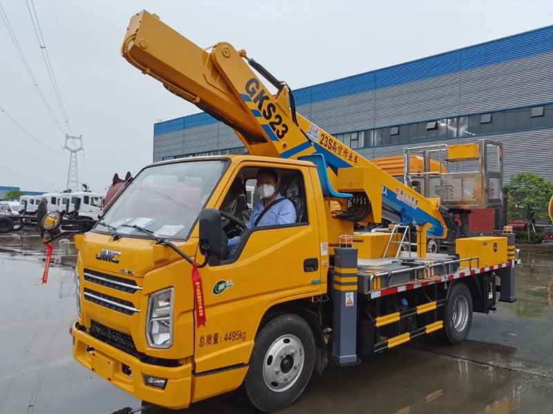 藍牌23米直臂伸縮式高空作業(yè)車