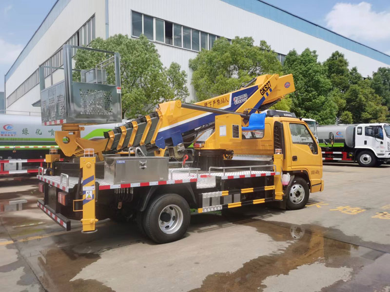 江鈴順達(dá)藍(lán)牌寬體27米直臂伸縮式高空車