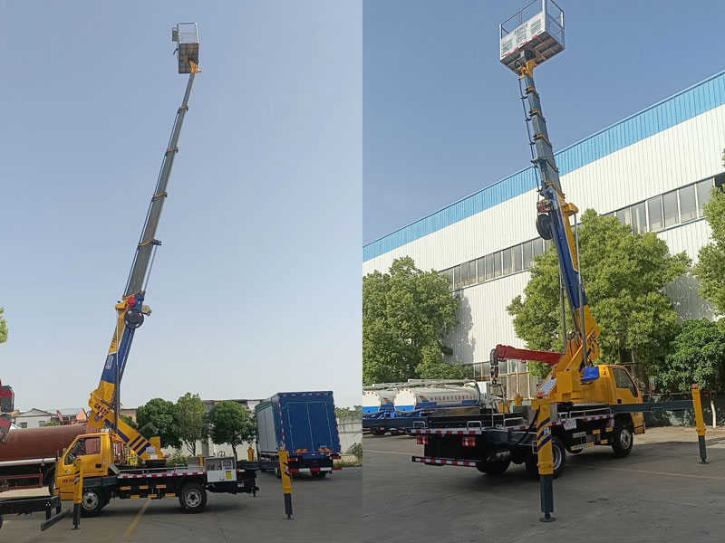 江鈴藍(lán)牌27M直臂伸縮式高空作業(yè)車(chē)-CL5042JGKA6DS
