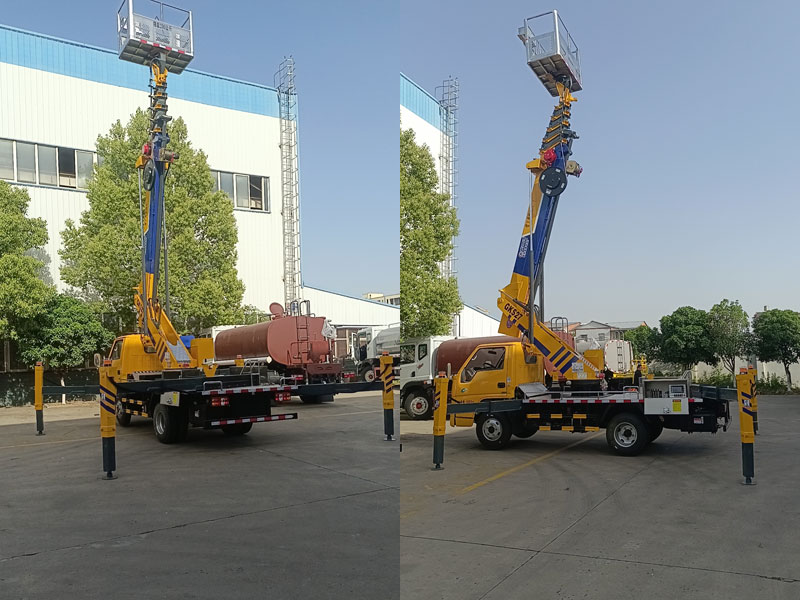 江鈴藍(lán)牌27M直臂伸縮式高空作業(yè)車(chē)-CL5042JGKA6DS