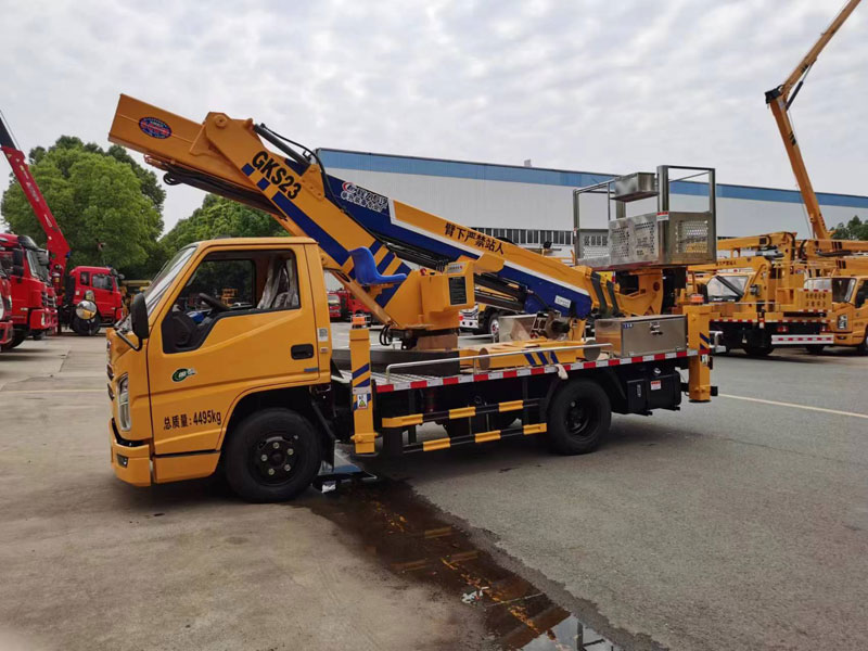23米江鈴藍(lán)牌直臂伸縮式高空工作車-CL5042JGKA6DS